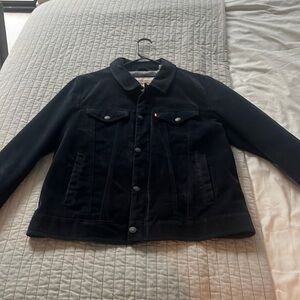 Levi’s Men’s Suede Navy Blue Jacket Size M